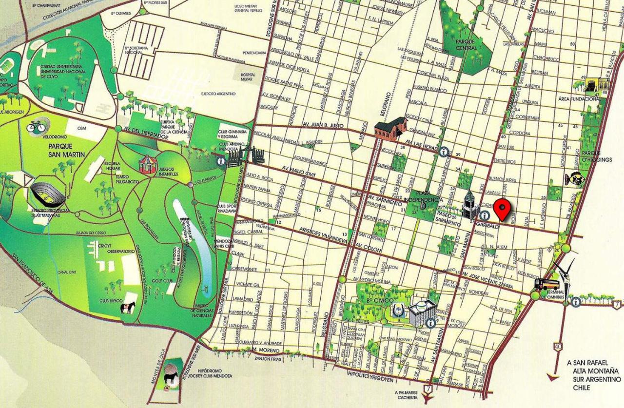 门多萨Departamento Monoambiente, A Metros De Peatonal Sarmiento公寓 外观 照片